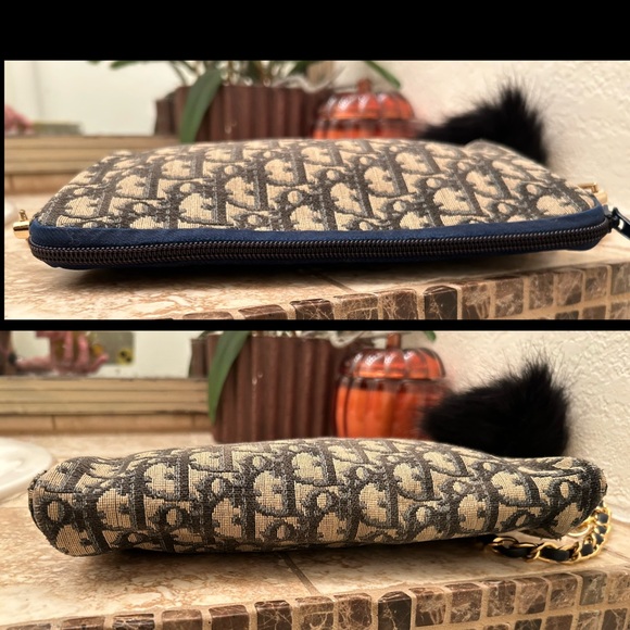 Authentic Dior pouch with unbranded hardware and crossbody chain - Picture 6 of 10